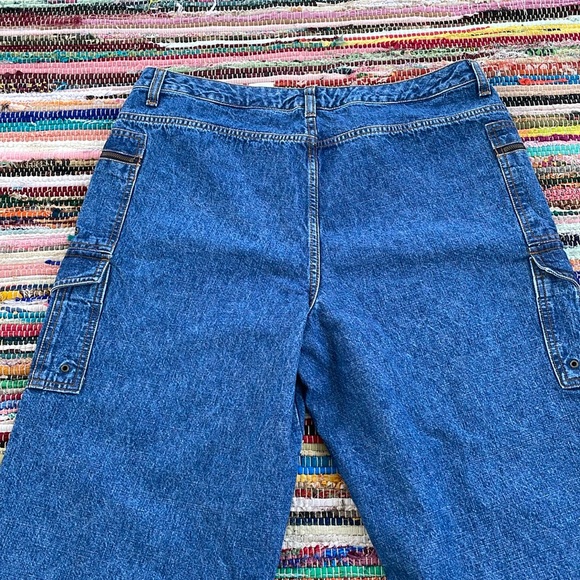 Vintage Faded Glory Cargo Denim Capri Jeans-#1936+ - Picture 11 of 12